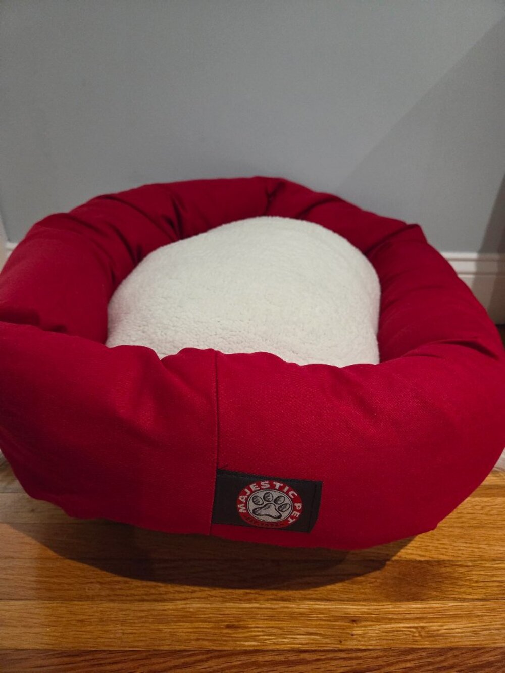 Majestic Pet Sherpa Bagel Bolster Dog Bed